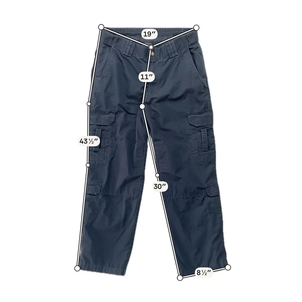 5.11 Tactical Mens Black Ripstop Cargo Pants 38x30 Utility Work Trousers